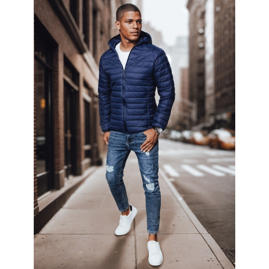 Vīriešu tumši zila jaka Serg TX4408