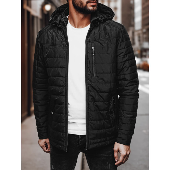 Vīriešu melna jaka Kent Rudens/Pavasaris