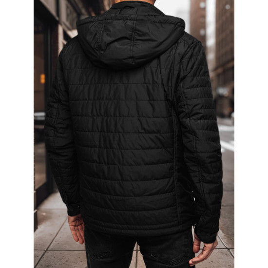 Vīriešu melna jaka Kent Rudens/Pavasaris