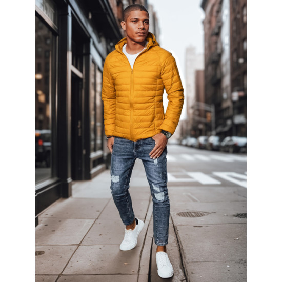 Vyriška šviesiai geltona striukė Serg TX4407