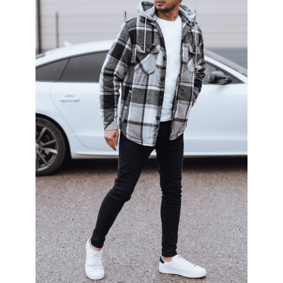 Vīriešu melna jaka ar kapuci Endrik Vīriešu jakas un mēteļi