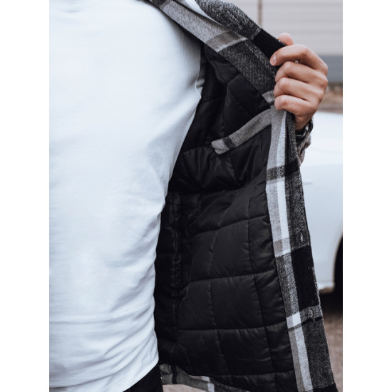 Vīriešu melna jaka ar kapuci Endrik Vīriešu jakas un mēteļi