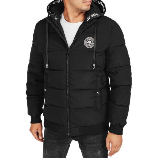 Vīriešu melna ziemas jaka Tamil Ziemas jakas