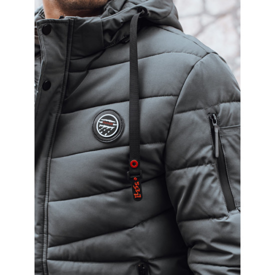 Vīriešu tumši pelēka ziemas jaka Daley Ziemas jakas