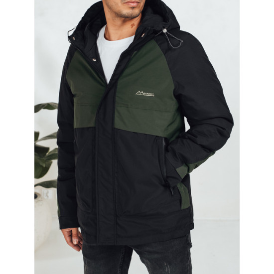 Vīriešu tumši zaļa ziemas jaka Banket Ziemas jakas