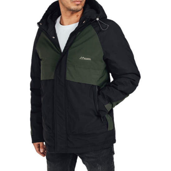 Vīriešu tumši zaļa ziemas jaka Banket Ziemas jakas