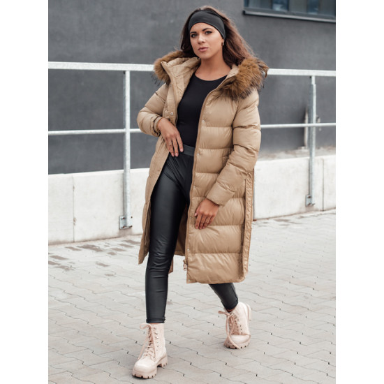 Sieviešu brūna ziemas jaka Bela Sieviešu jakas