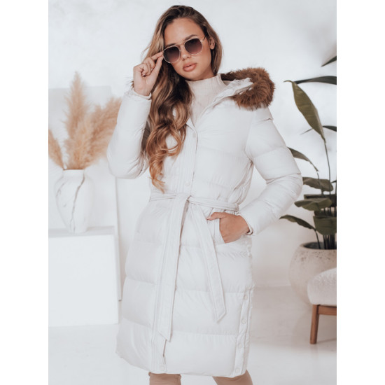 Sieviešu ziemas balta jaka Bela Sieviešu jakas