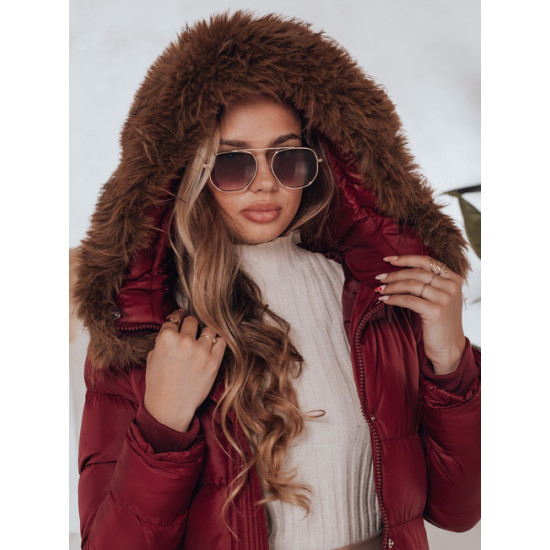 Sieviešu sarkanā ziemas jaka Bela Sieviešu jakas