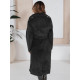 Sieviešu melns ziemas mētelis Gino Sieviešu jakas