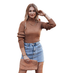 Sieviešu brūns džemperis Bufal