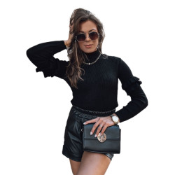 Sieviešu melns džemperis Bufal