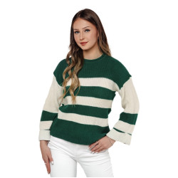 Sieviešu zaļš/balts džemperis Tango