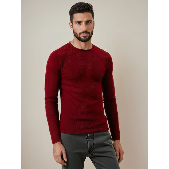 Vīriešu bordo džemperis Areta Džemperi