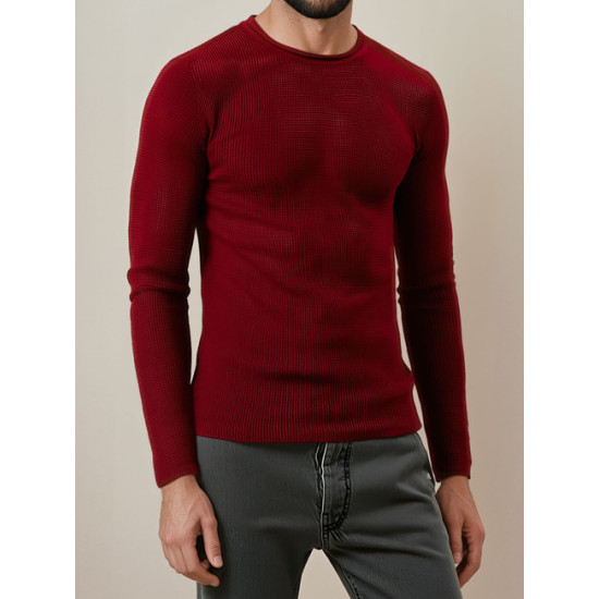 Vīriešu bordo džemperis Areta Džemperi