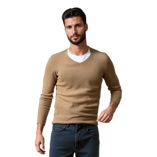 Vīriešu brūns džemperis Sandy Džemperi