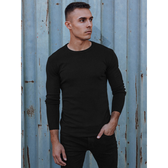 Vīriešu melns džemperis Mika Džemperi