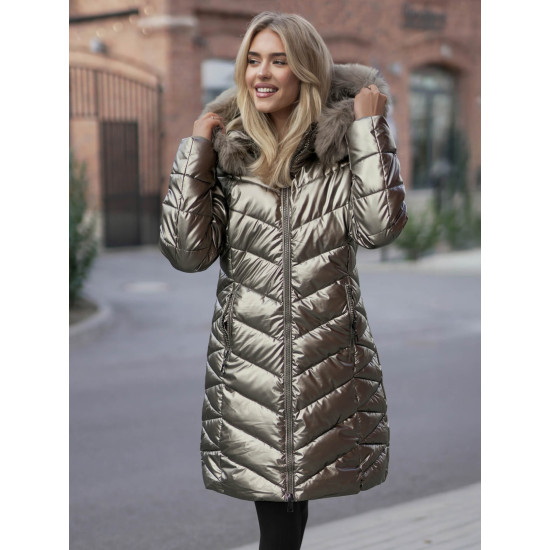 Sieviešu ziemas jaka Marisa zelta krāsā JS/16M9100/403Z