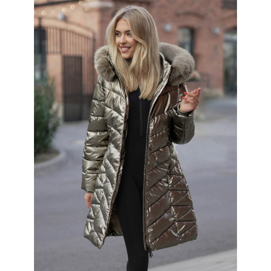 Sieviešu ziemas jaka Marisa zelta krāsā JS/16M9100/403Z