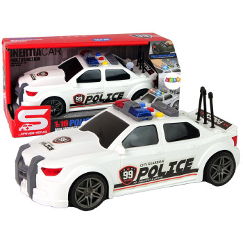 Balta sporta policijas automašīna