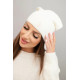 Sieviešu baltās krāsas cepure Ronda Cimdi, šalles, cepures utt.