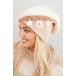 Sieviešu baltā krāsas cepure Roze