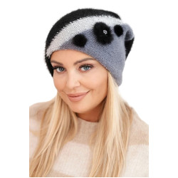 Sieviešu melnā krāsas cepure Rose