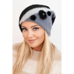 Sieviešu melnā krāsas cepure Rose