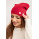 Sieviešu sarkanās krāsas cepure Ronda Cimdi, šalles, cepures utt.