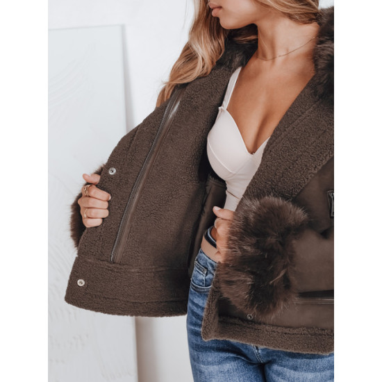 Sieviešu brūna jaka Aiden Jakas