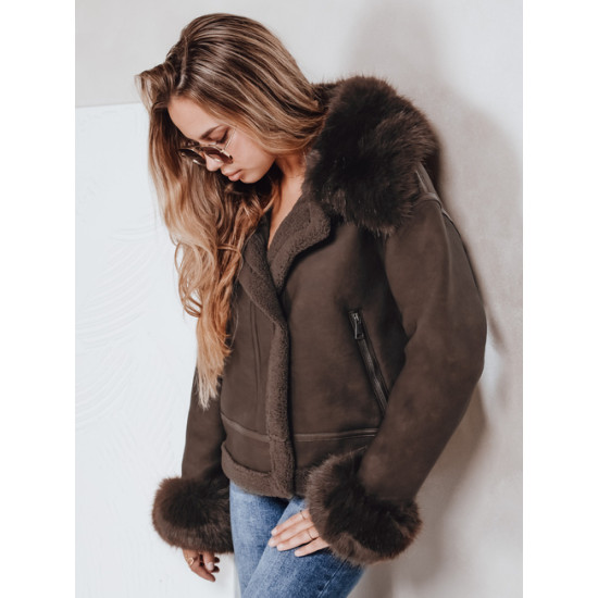 Sieviešu brūna jaka Aiden Jakas