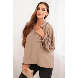 Sieviešu brūna blūze Milānā