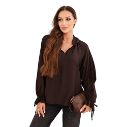 Sieviešu tumsi brūna blūze Milānā