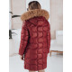 Sieviešu ziemas jaka bordo krāsā Varel Jakas