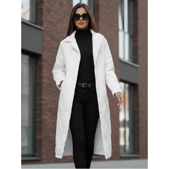 Sieviešu balts ziemas mētelis Fox Sieviešu jakas