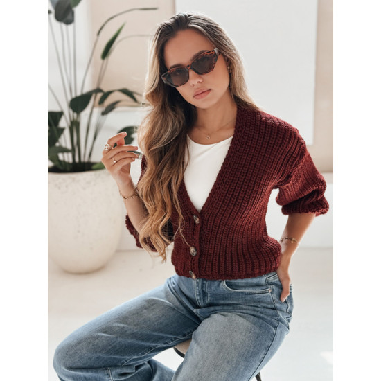 Sieviešu bordo dzemperis Lorel Sieviešu džemperi