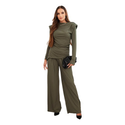 Sieviešu tērpa komplekts chaki krāsā Emit