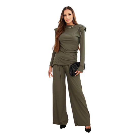 Sieviešu tērpa komplekts chaki krāsā Emit Sieviešu uzvalki