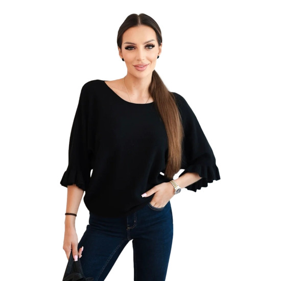 Sieviešu melns džemperis Avril Sieviešu džemperi