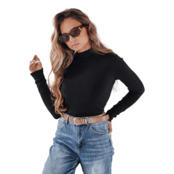 Sieviešu melns adīts džemperis Lena Sieviešu melns adīts džemperis Lena