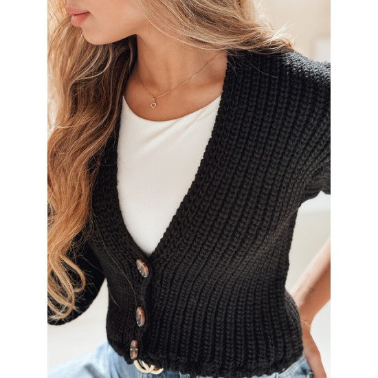 Sieviešu melnais adīts džemperis Lorela Sieviešu džemperi