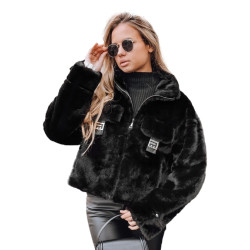 Sieviešu melns īss kažociņš Ariel Sieviešu melns īss kažociņš Ariel