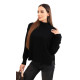 Sieviešu melns džemperis Soni Sieviešu džemperi