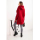 Sieviešu sarkans džemperis ar rituālieni Wine Džemperi ar kapuci
