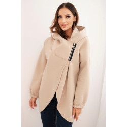 Sieviešu brūns džemperis apsildīts ar zīmuli Jāniju