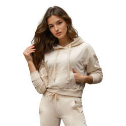 Sieviešu tumši brūns džemperis ar gumiju Sonija.