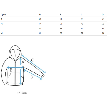 Sieviešu gaiši pelēks džemperis ar kapuci Sonia