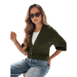 Sieviešu tumši zaļš džemperis Lorel Sieviešu tumši zaļš džemperis Lorel