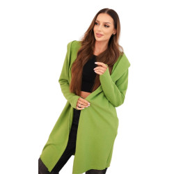 Sieviešu zaļš adīts džemperis ar nūjiņām Alisonai Sieviešu zaļš adīts džemperis ar nūjiņām Alisonai