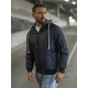 Tumši zila vīriešu jaka ar kapuci Lator JS/8M986/215